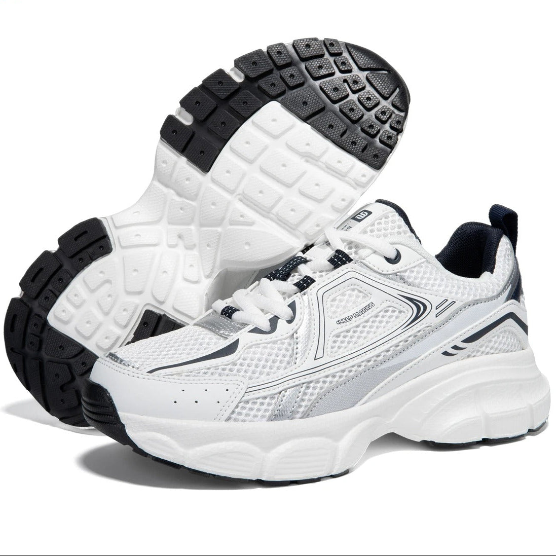 UrbanPulse Chunky Sneakers – White/Black