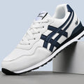 RetroMotion Sneakers – White/ Blue